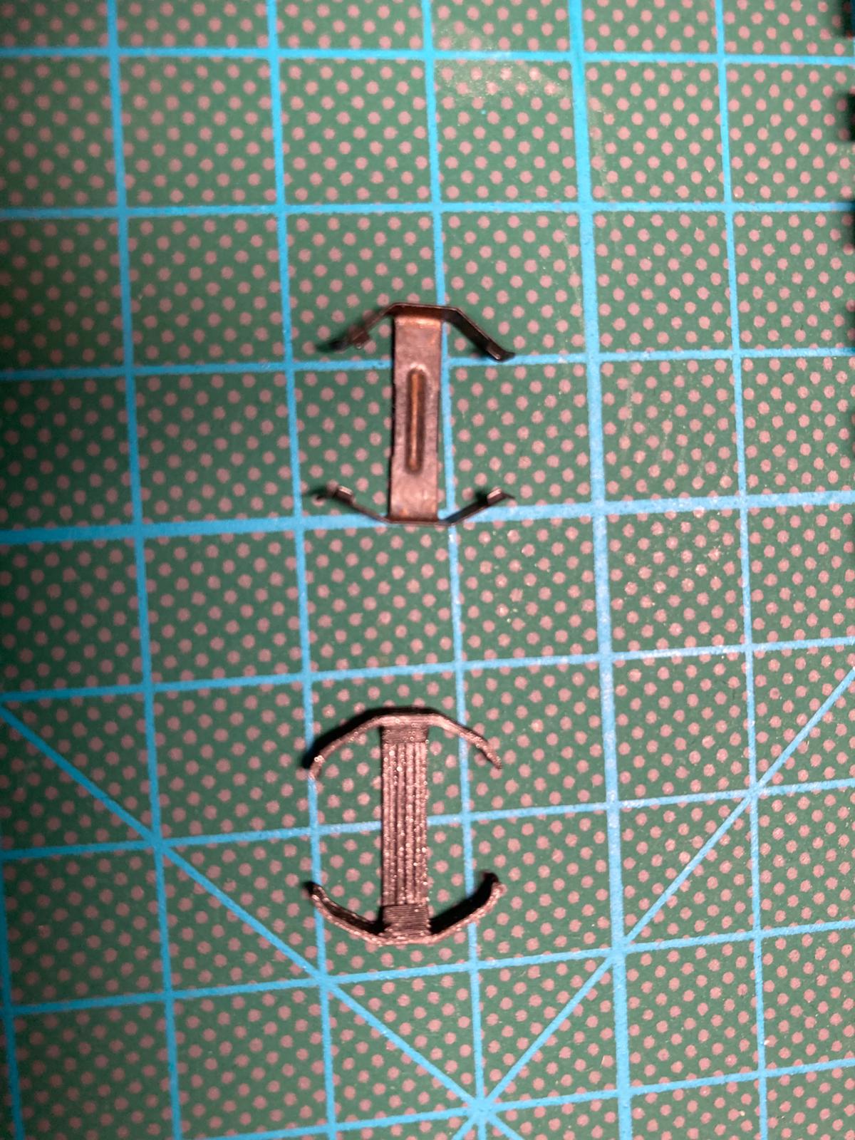 H0 rail / track joiners (75s print time, only 0.16g) for model train (Fleischmann) — thumbnail 2