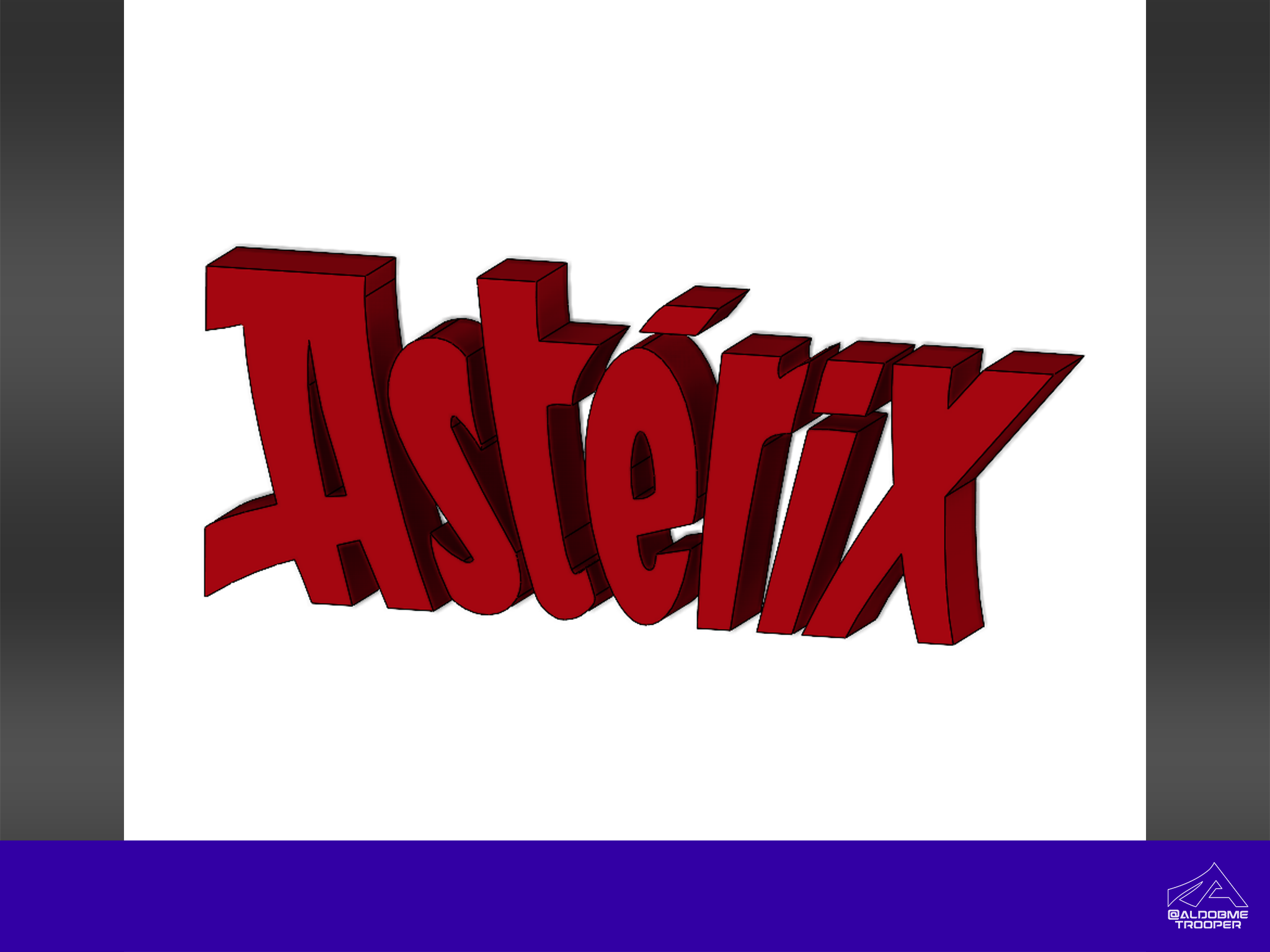 Asterix 3D logo