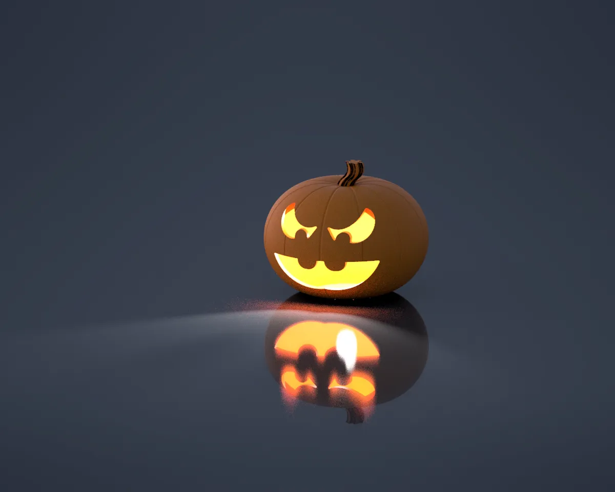 Glowing Jack-O'-Lantern – Tabletop LED Pumpkin by Byron Motilall