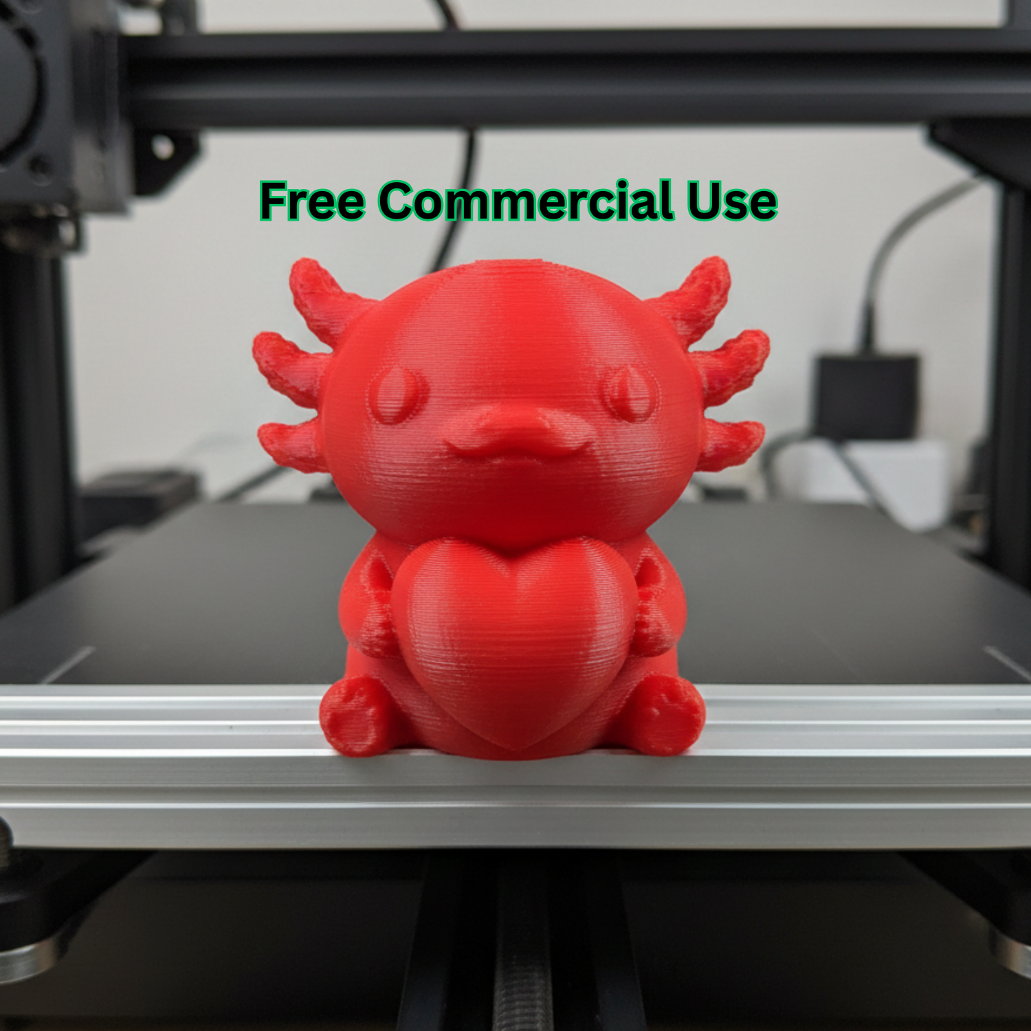 Love Axolotl Valentine Figure