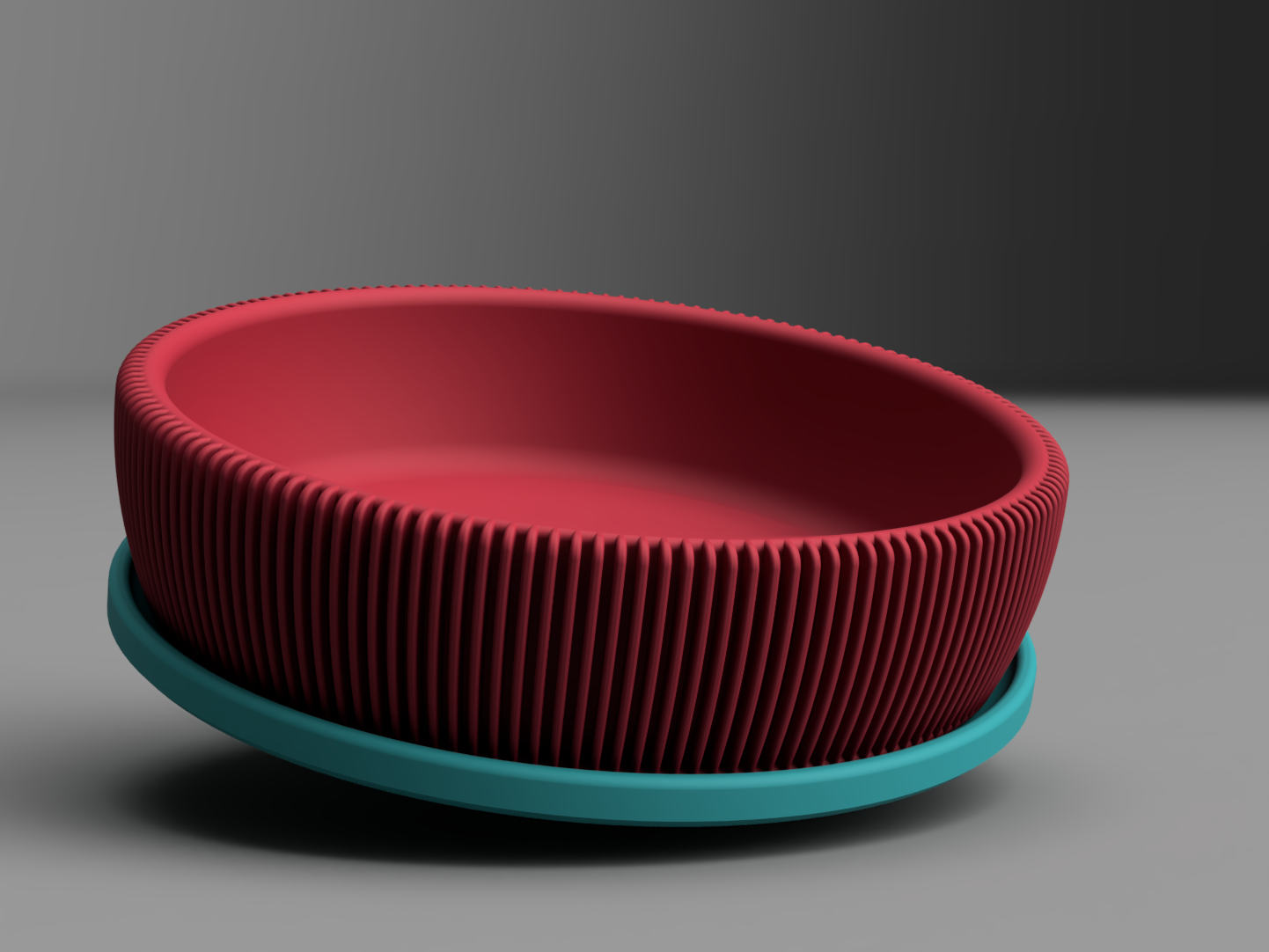 Bowl with tray