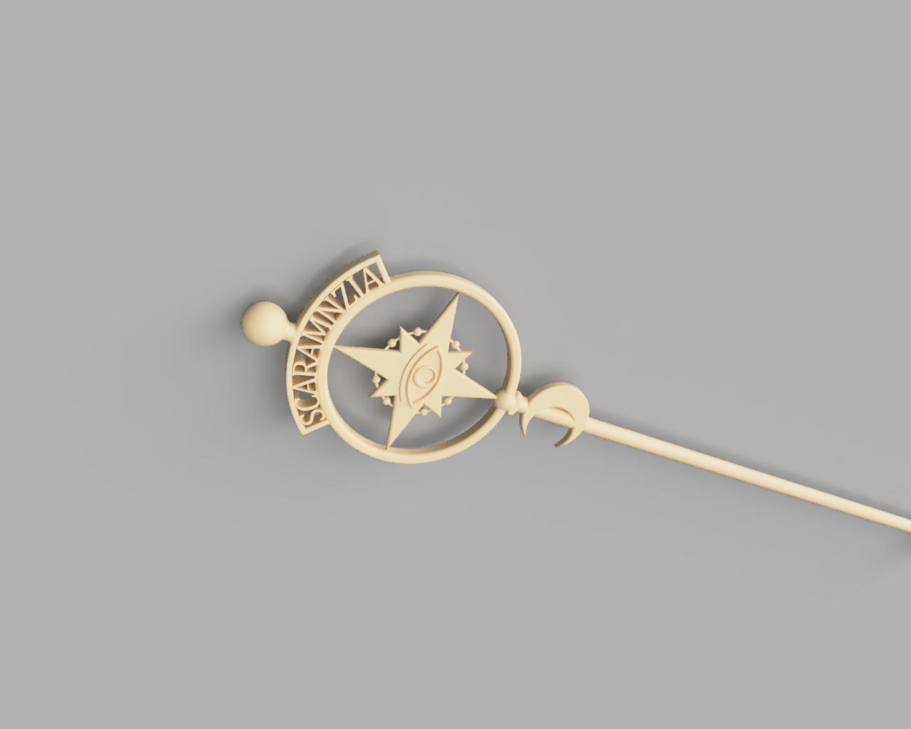 Mixing rod with charm