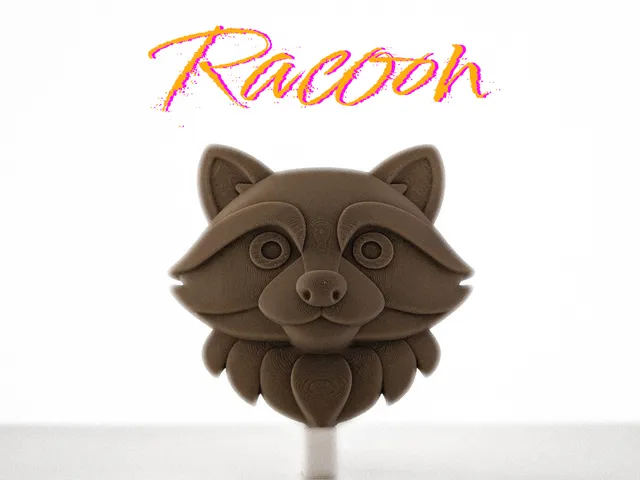Raccoon Head – Ready-to-Hang Wall Sculpture