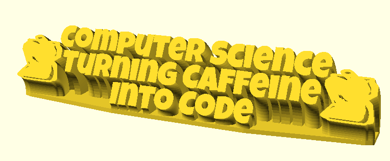 Computer Science Turning Caffeine Into Code 3D model by fuzzymakes