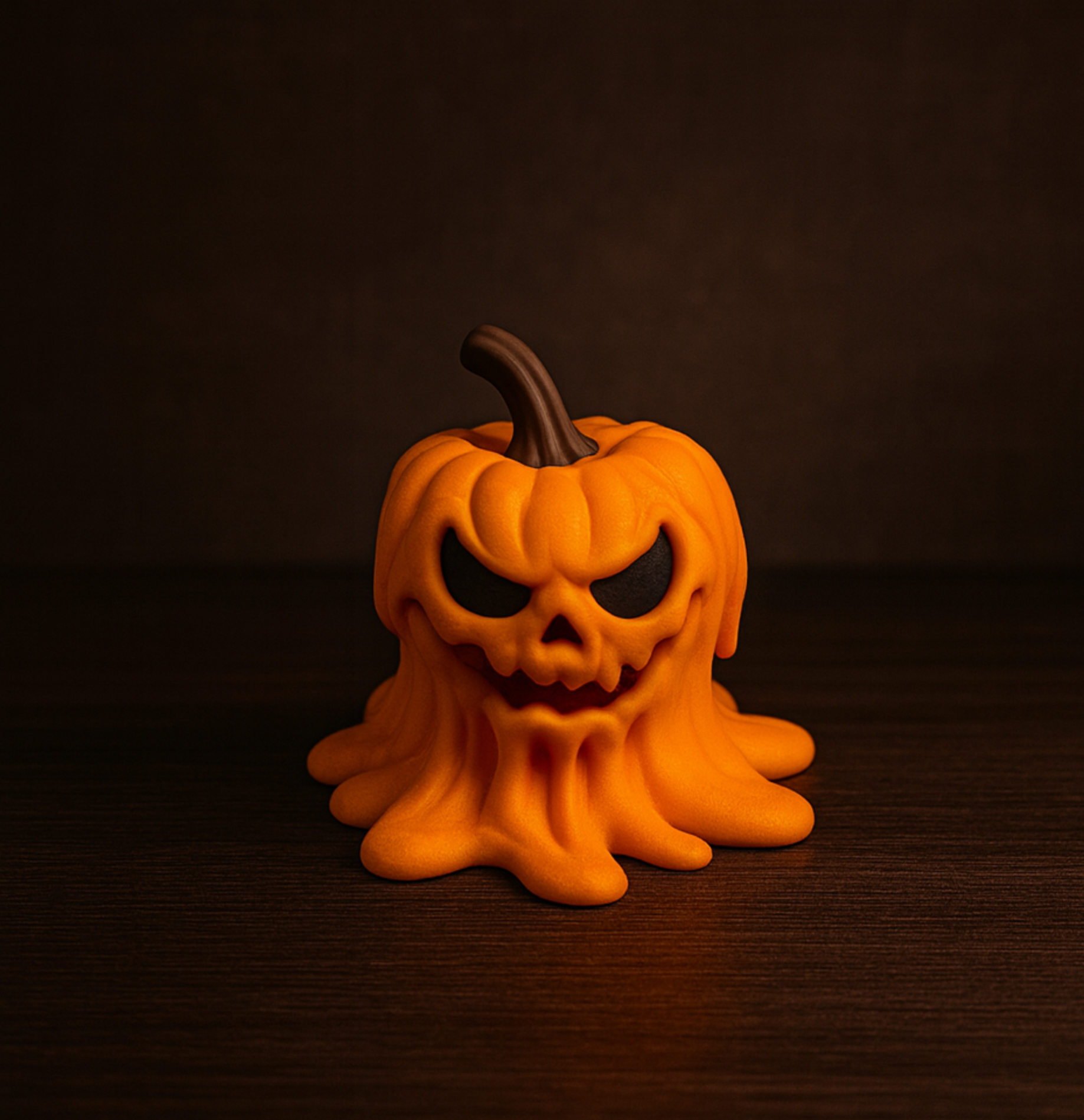 ANGRY MELTING PUMPKIN (MULTIPART) / HALLOWEENDECOR / HALLOWEENDESIGN