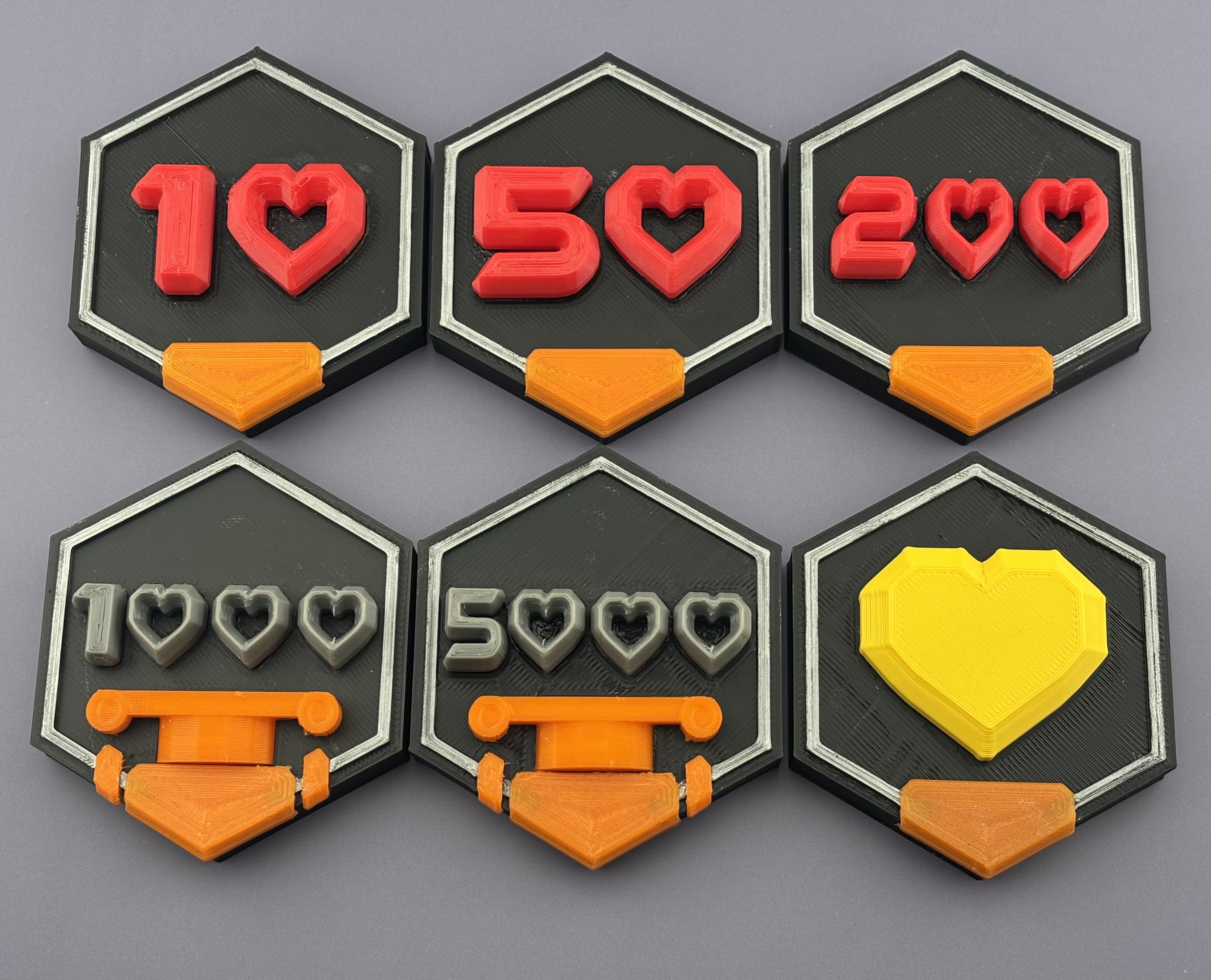 Valentines Printables Number of Likes Badges - Unofficial Fan Made