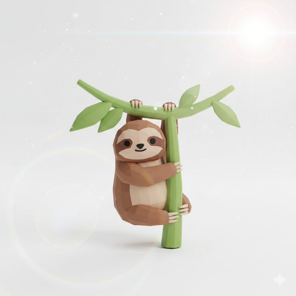 Sloth Low Poly