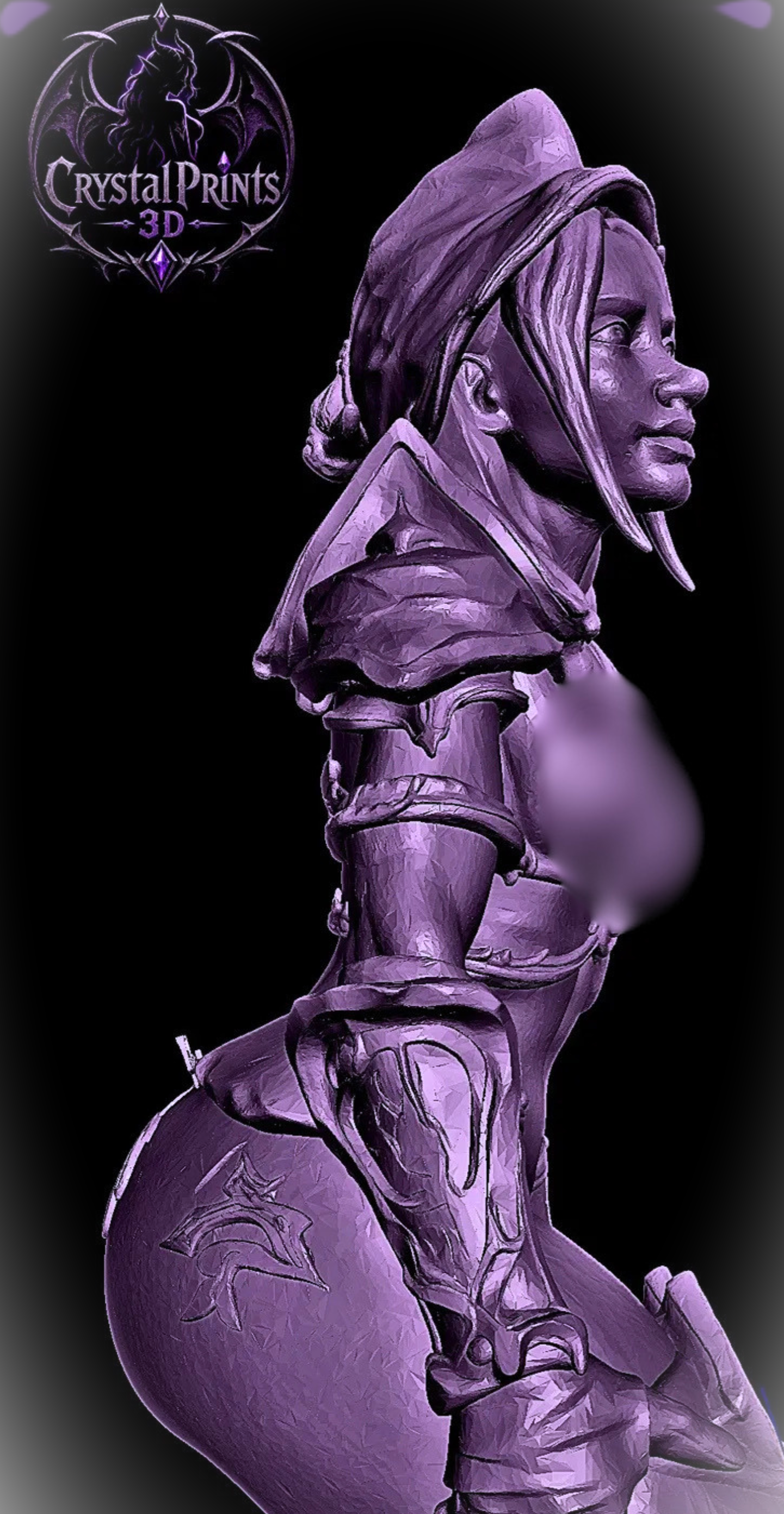 Arcane Invitation Mage STL | Sexy Fantasy Sorceress Bust | High Detail Resin Figure