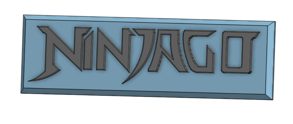 Ninjago Logo Plate