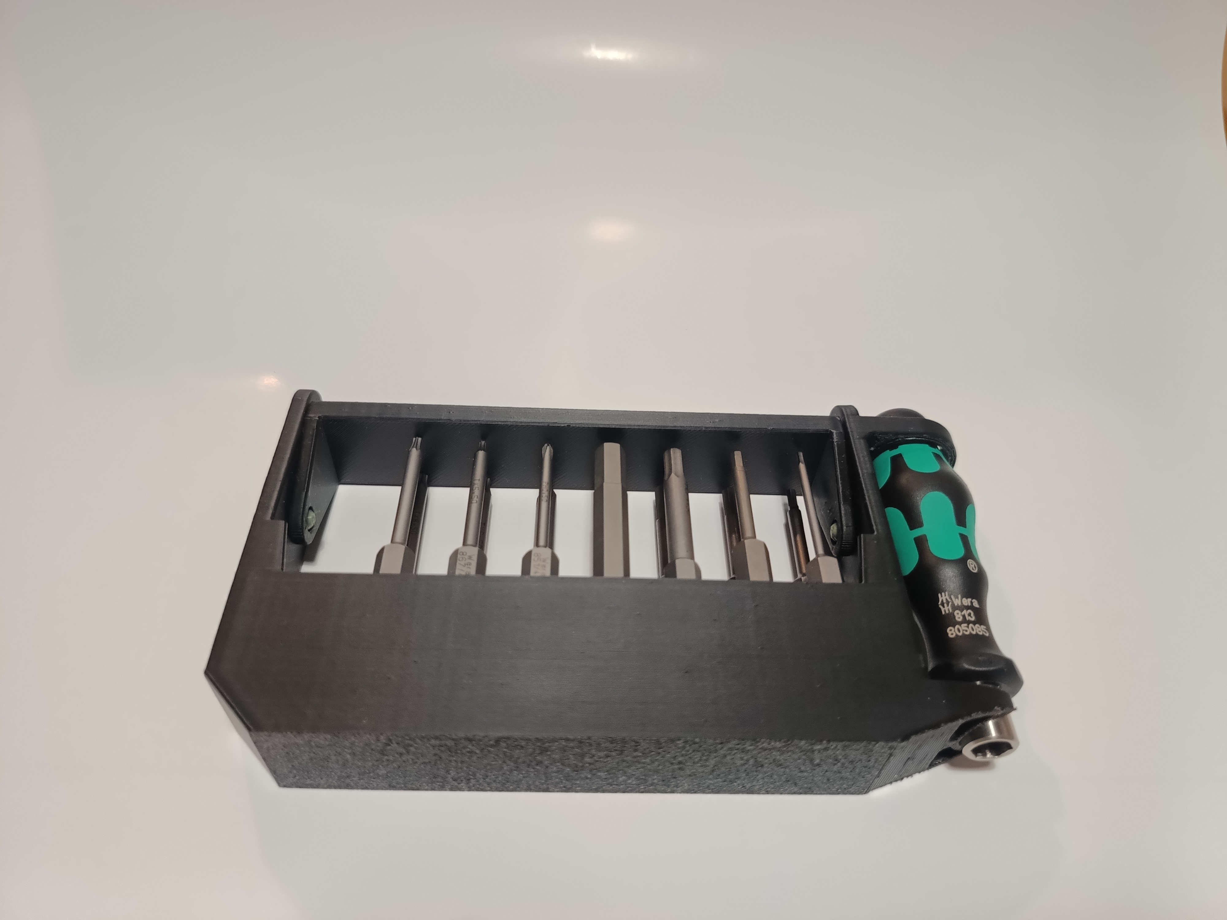 Case for bitholding screwdriver 813 Wera 05051274001 and 50mm bits 3D model