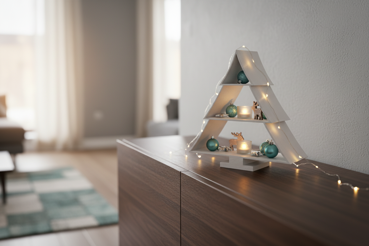 Christmas tree shelf