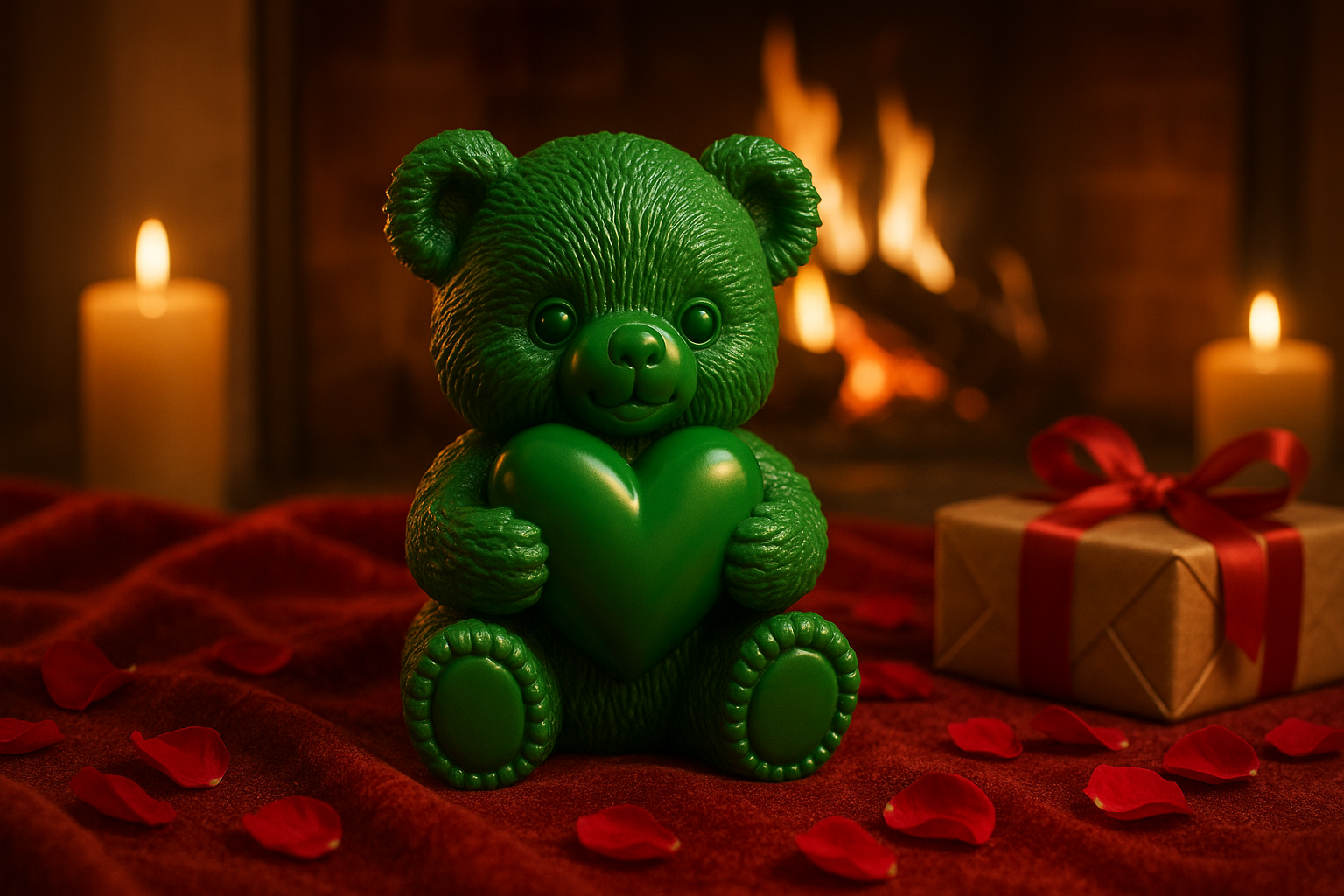 Cute Teddy Bear with Heart