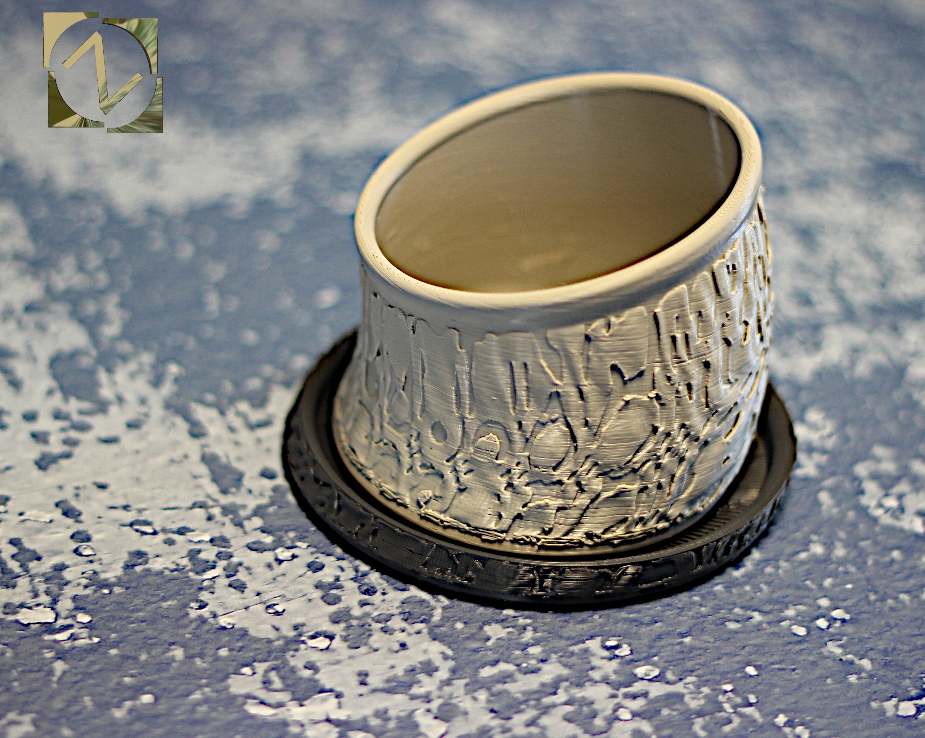Festive Cup with Coaster – elegant table decoration