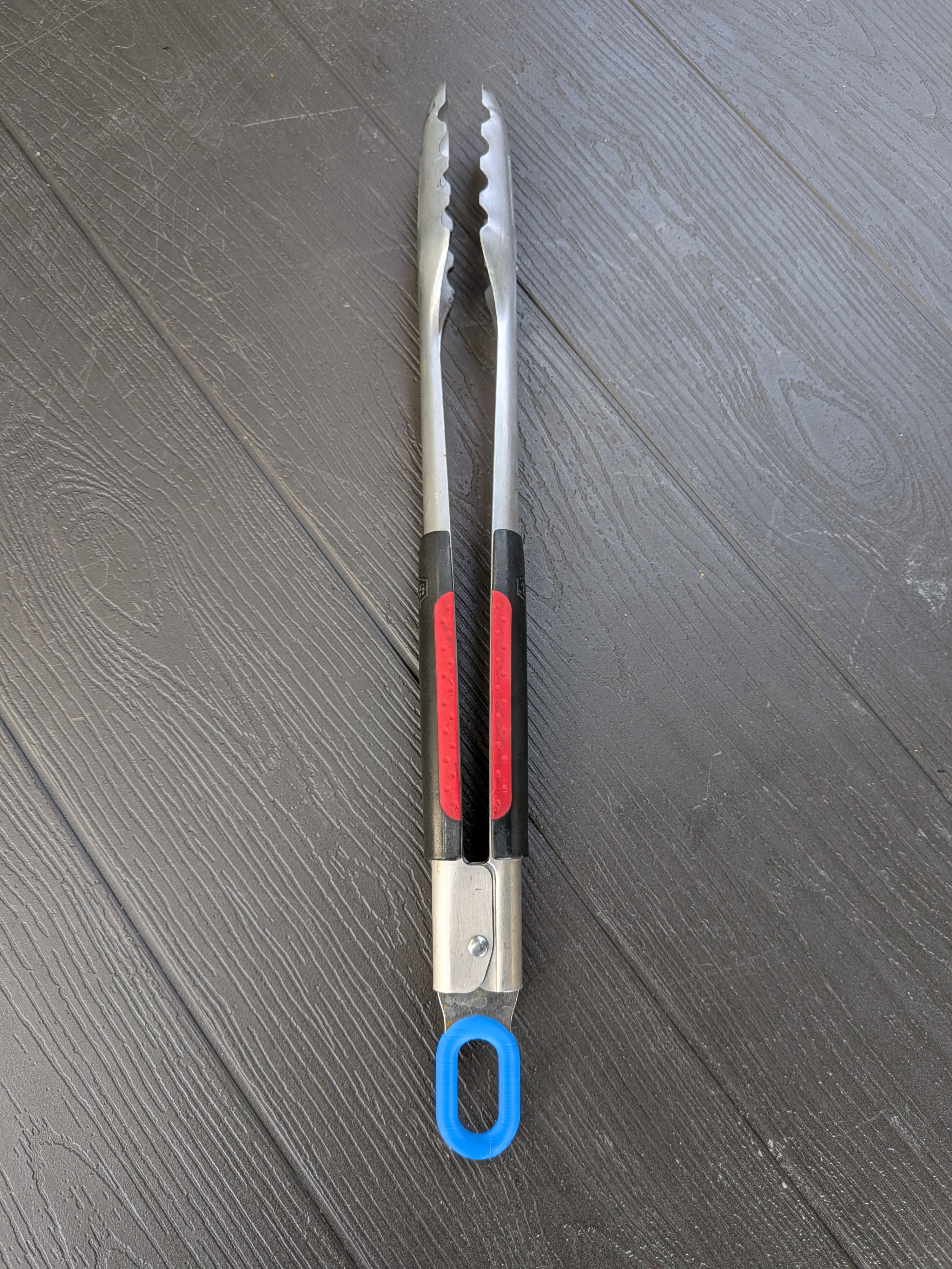 Head Hole Cover Grill Master BBQ Tongs