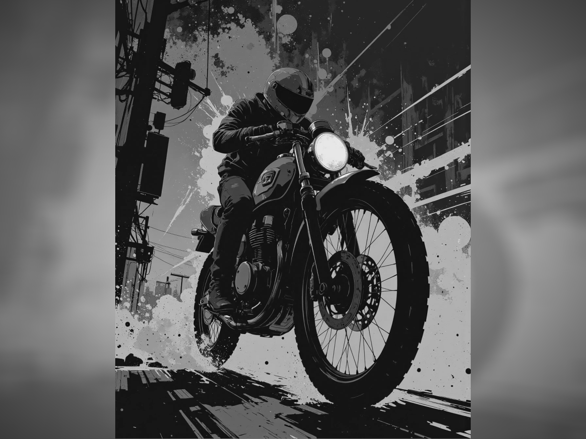 Motorbike Hueforge