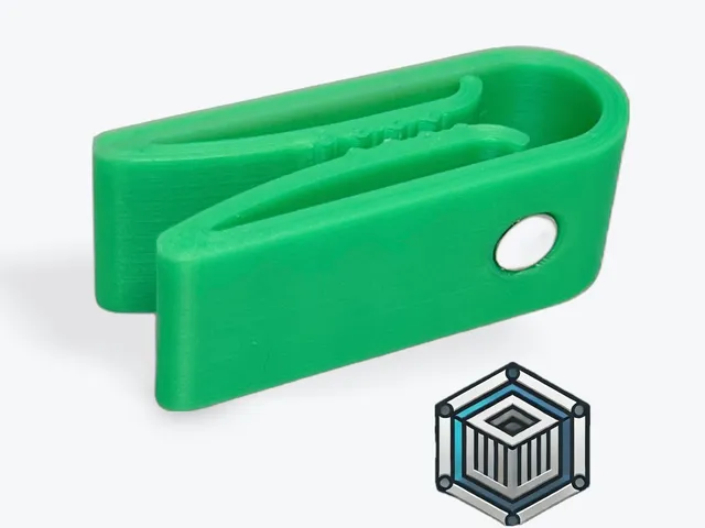 Chip clip with press-fit magnet for easy storage. Only 6.2g!