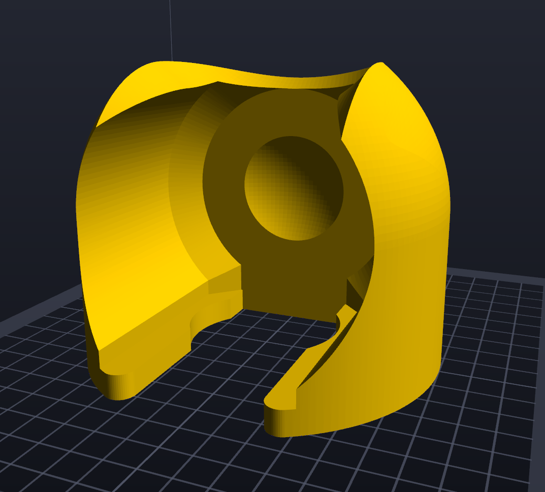 Fixed hip caps for Carbon 13 Type F - Featuring cavity for ball joint