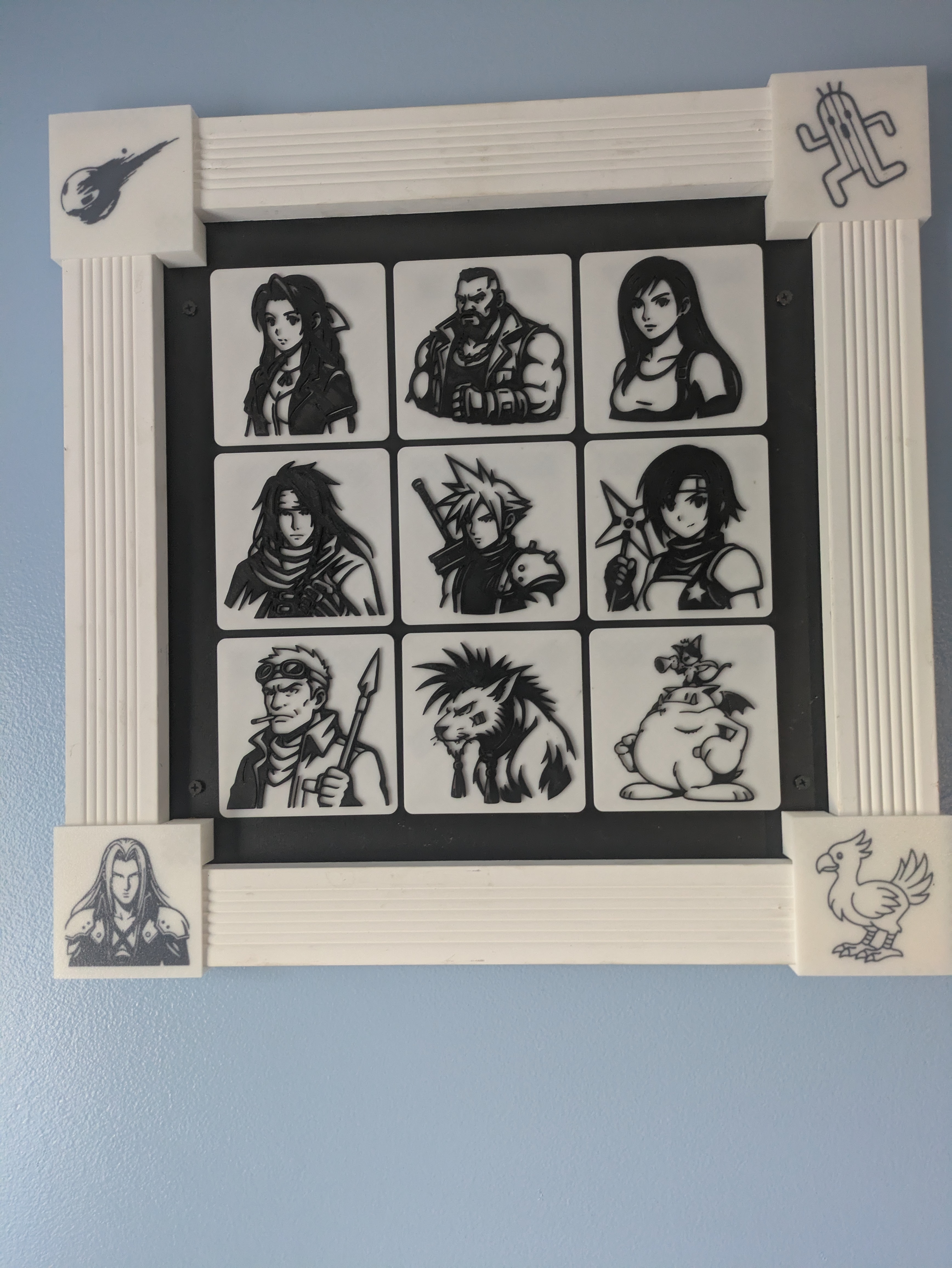Final Fantasy VII Art: Portrait Mural