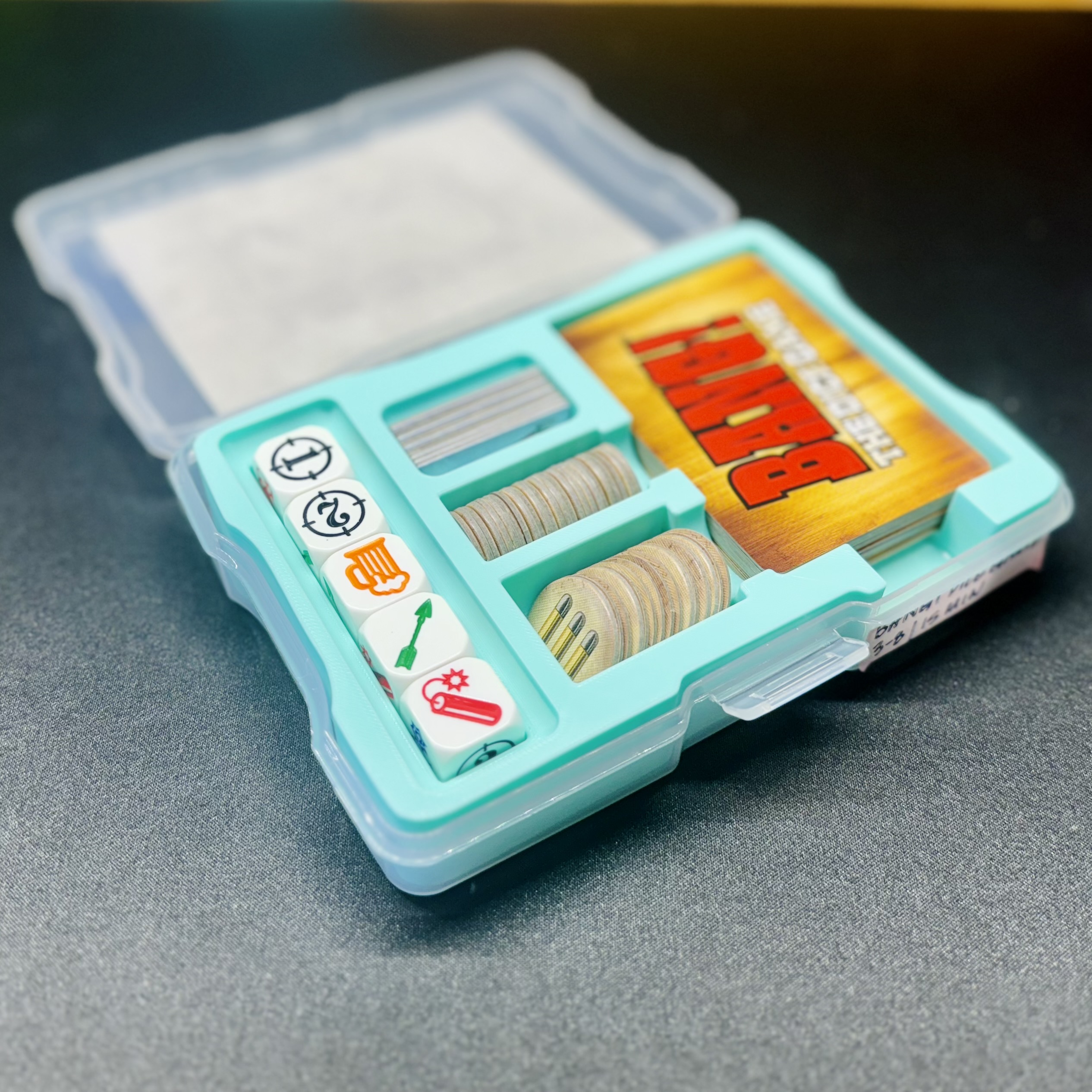 Photo Caddy Game Insert: Bang! Dice Game