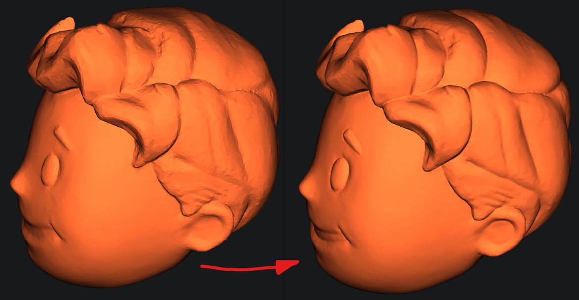 Improved mesh of "Fallout Vault Boy Charisma Bobblehead" head 3D model thumbnail