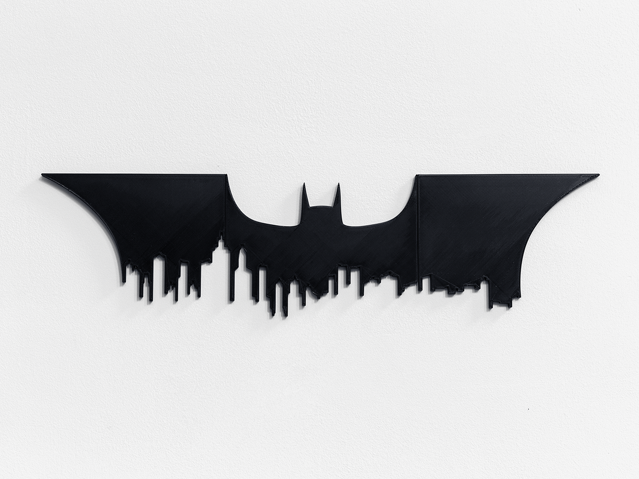 Batman and Gotham City Skyline - Wall Art