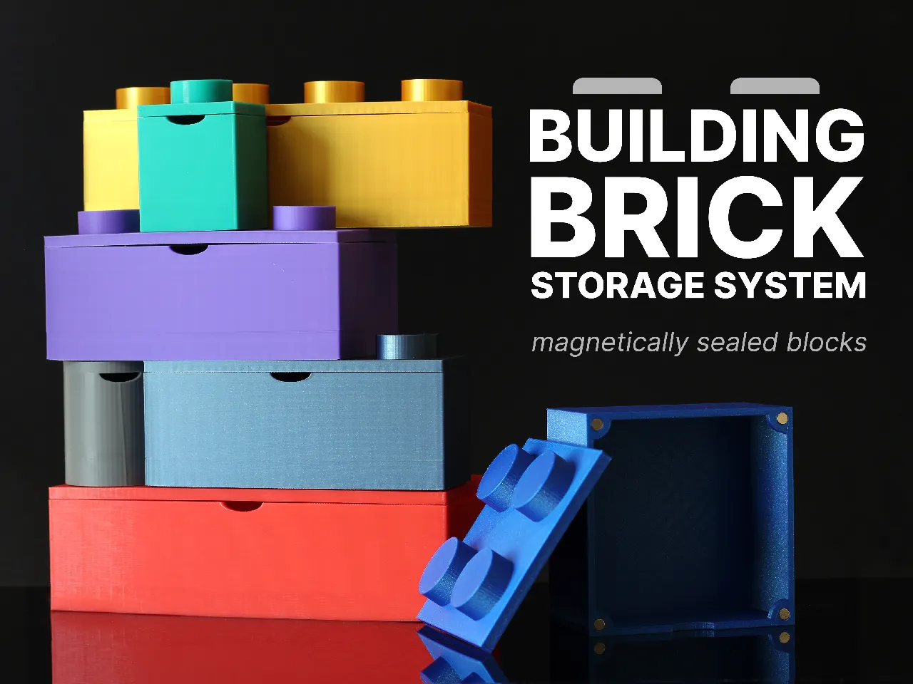 Brick Storage Magnetic, Modular Organizational System by AlexT
