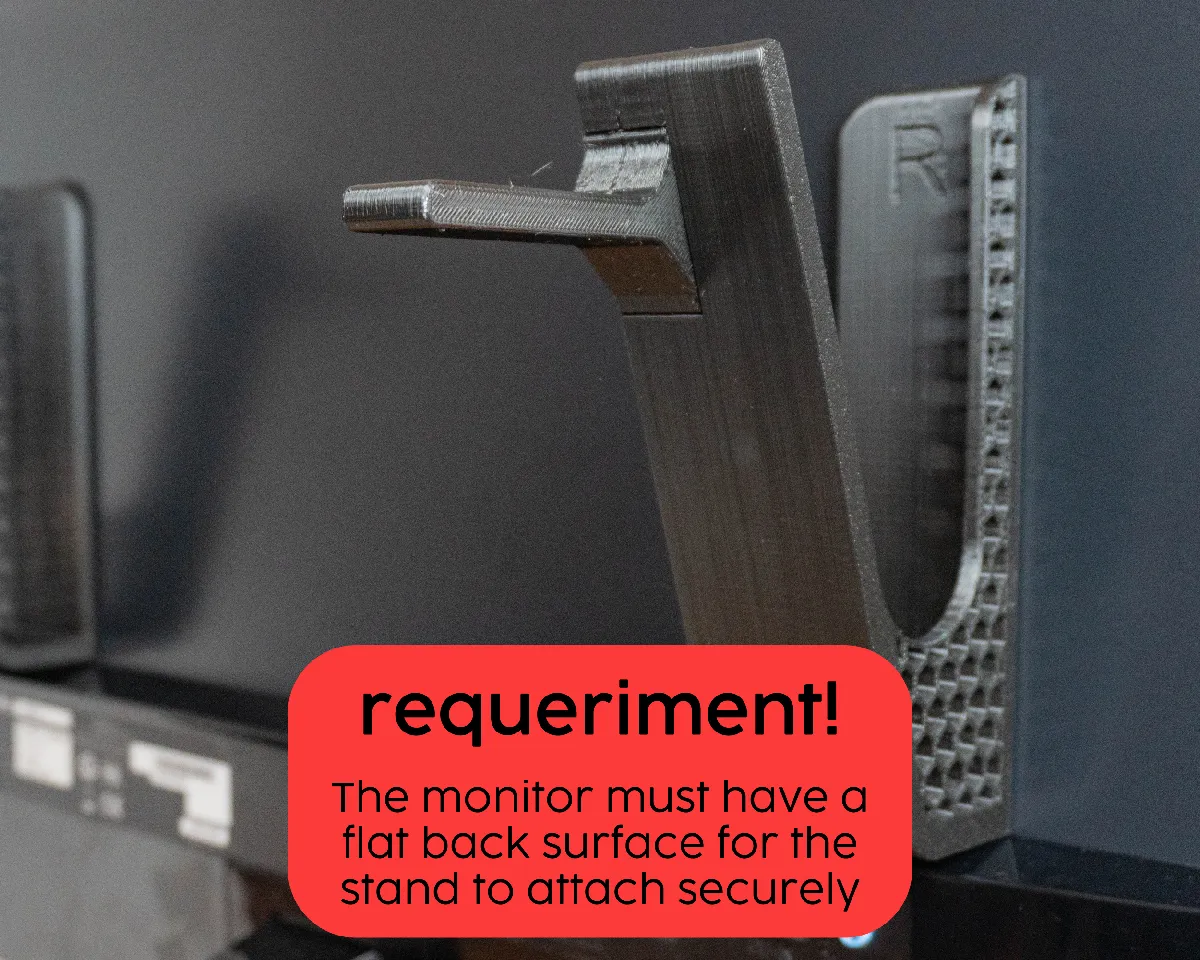 Laptop riser above monitor by makermaking | Download free STL model ...
