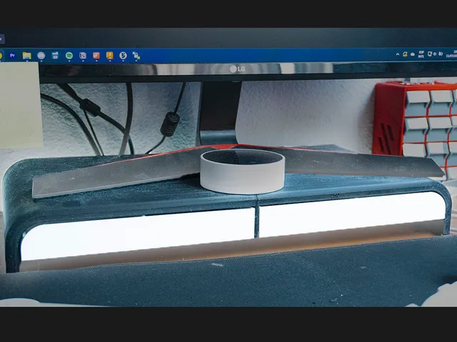 Monitor stand with drawers