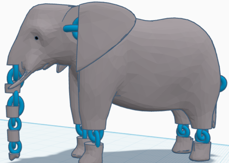 articulated elephant