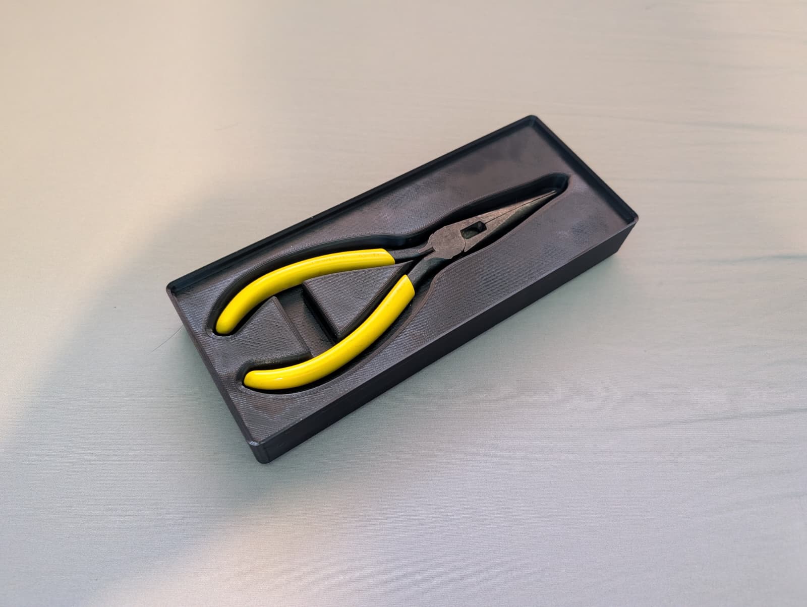 Gridfinity Long Nose Pliers Holder 3D model