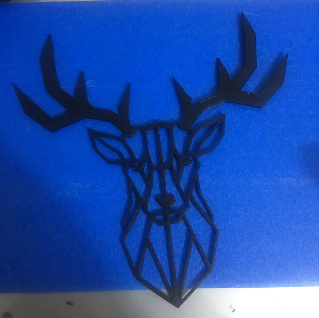 DEER Wall Art / Decoration by BeppeITA Download free STL model