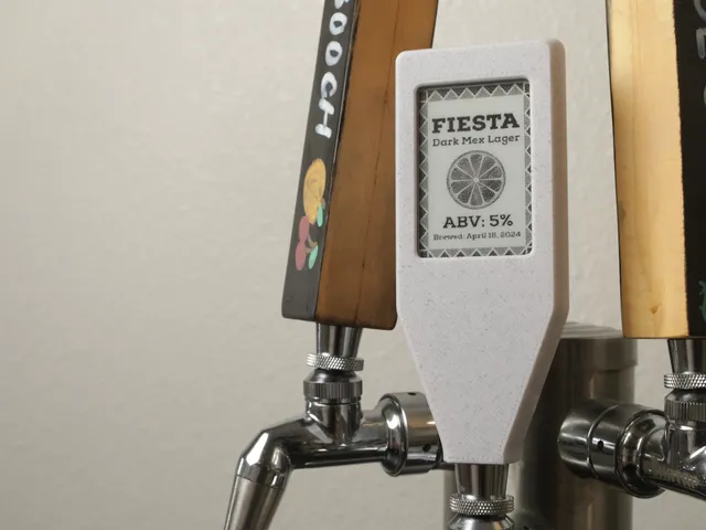 Beer Tap Handle with Passive NFC E Ink Display - Short