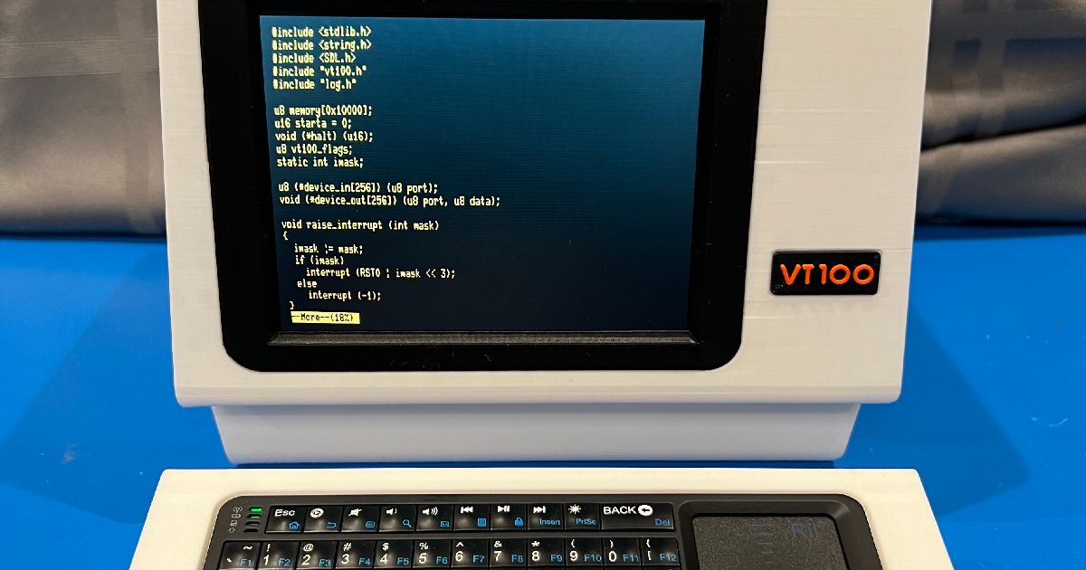 Faux VT100 by bitsplusatoms | Download free STL model | Printables.com