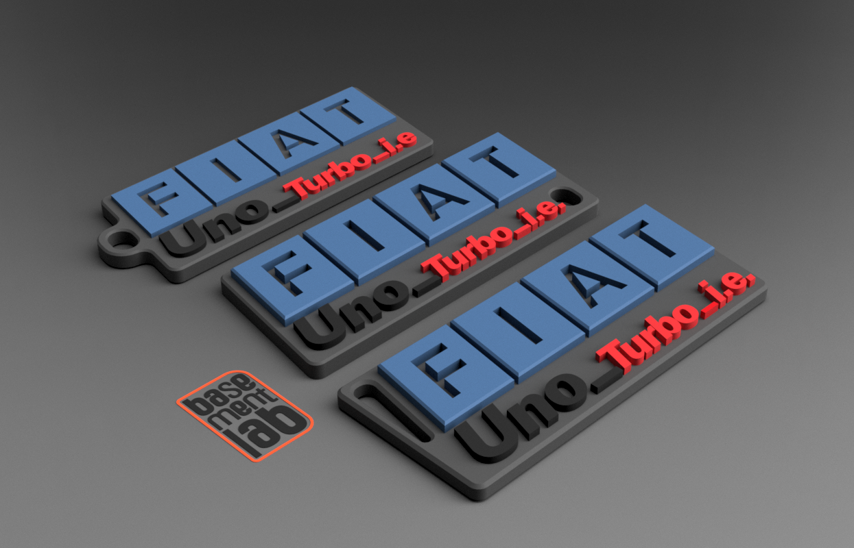 Fiat Uno Turbo i.e. - Keychain - Portachiavi - Porte Clès - 钥匙链 - Schlüsselanhänger