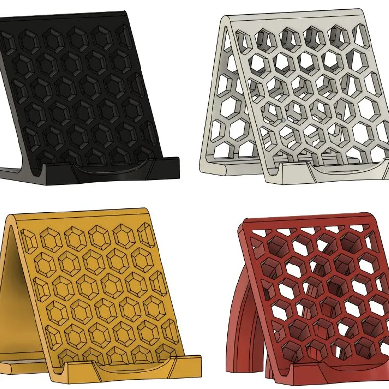 Honeycomb Phone stands by Adam, Download free STL model
