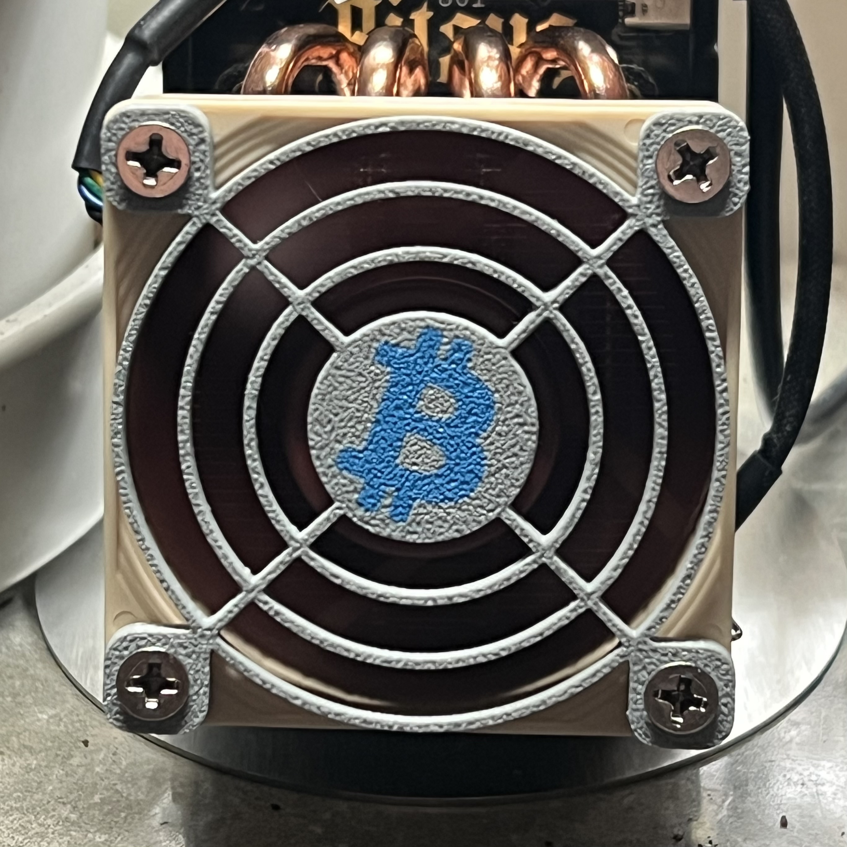 60 mm Dual color Bitcoin fan shroud