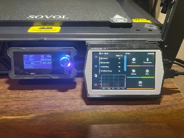 Sovol SV08 5 BTT HDMI Side by Side Display Tab Mount