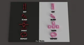 Eat, Sleep, Print | Game, Repeat