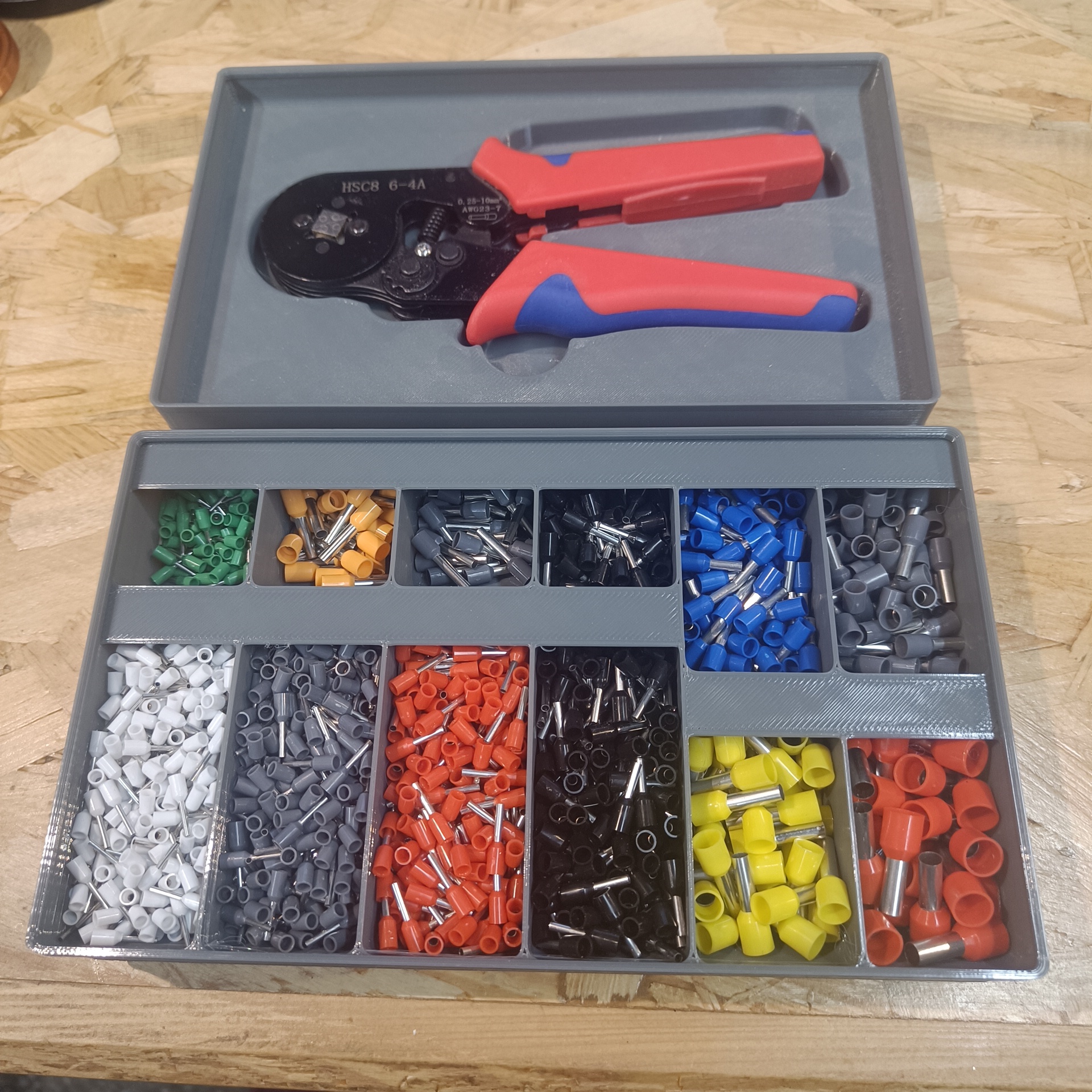 Gridfinity for HSC8  6-4A crimper plier Kit