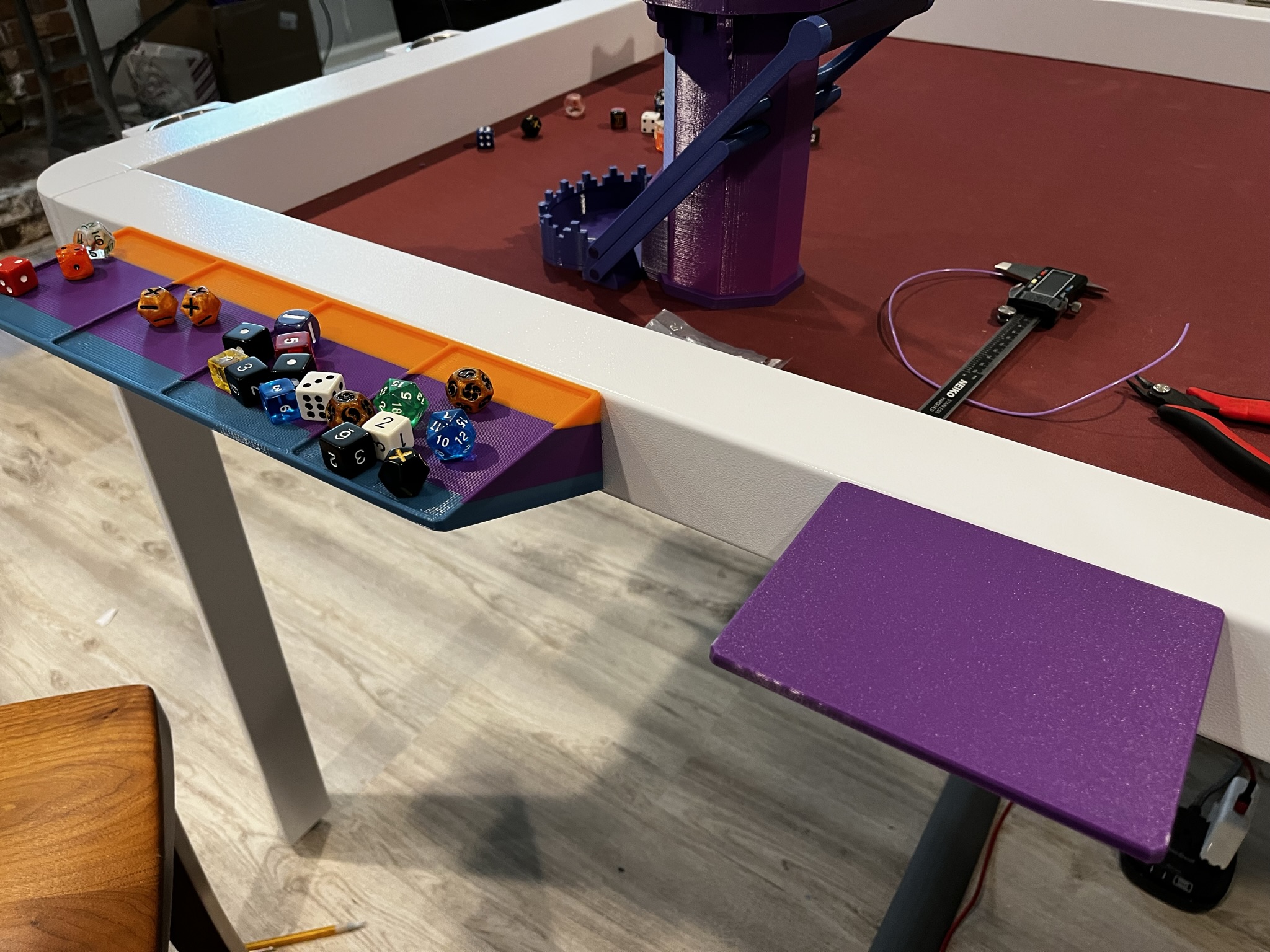 Ironside Game Table Snap-on shelves