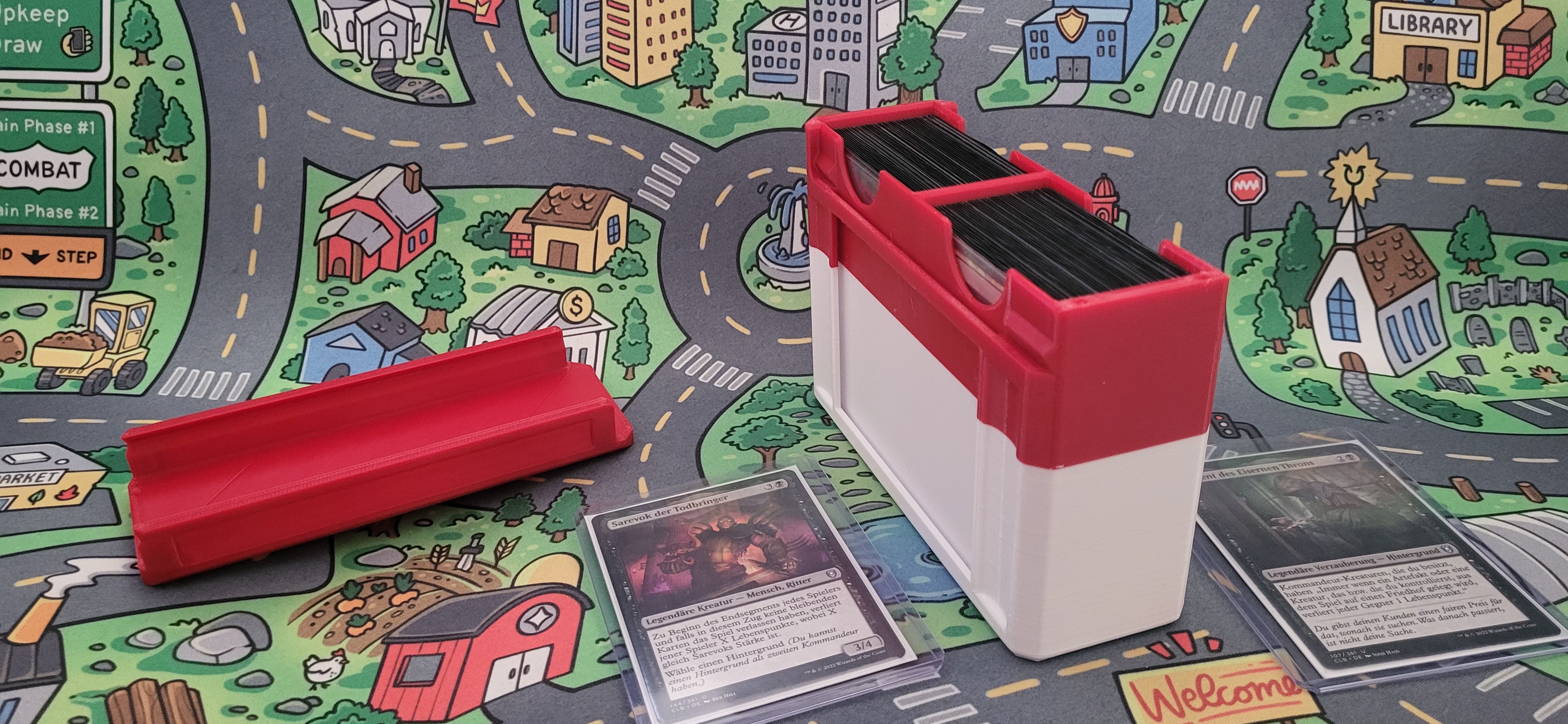 Slim Dual Commander Deckbox 100+ Double Sleeved Cards MTG