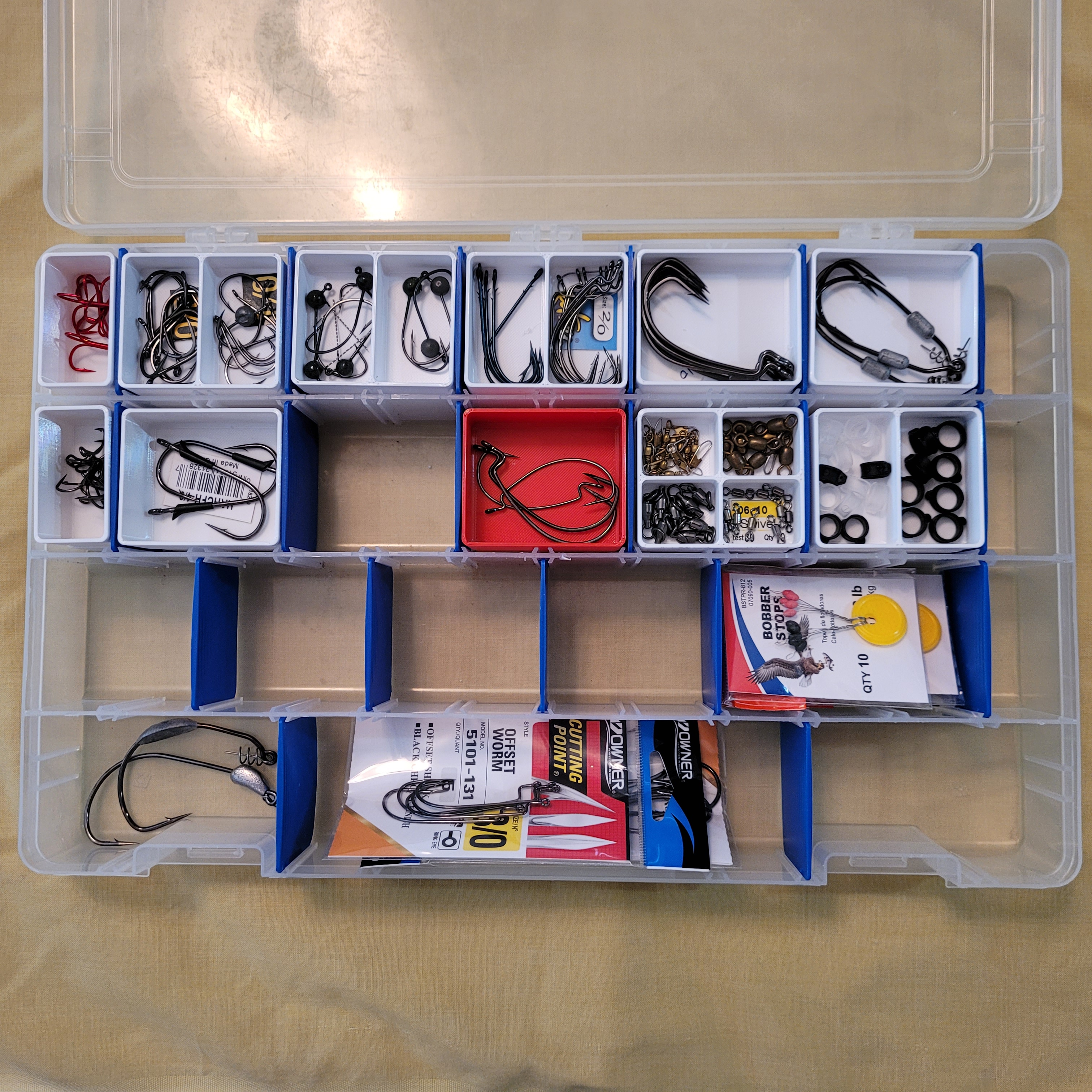 Flat Tackle Box Storage System