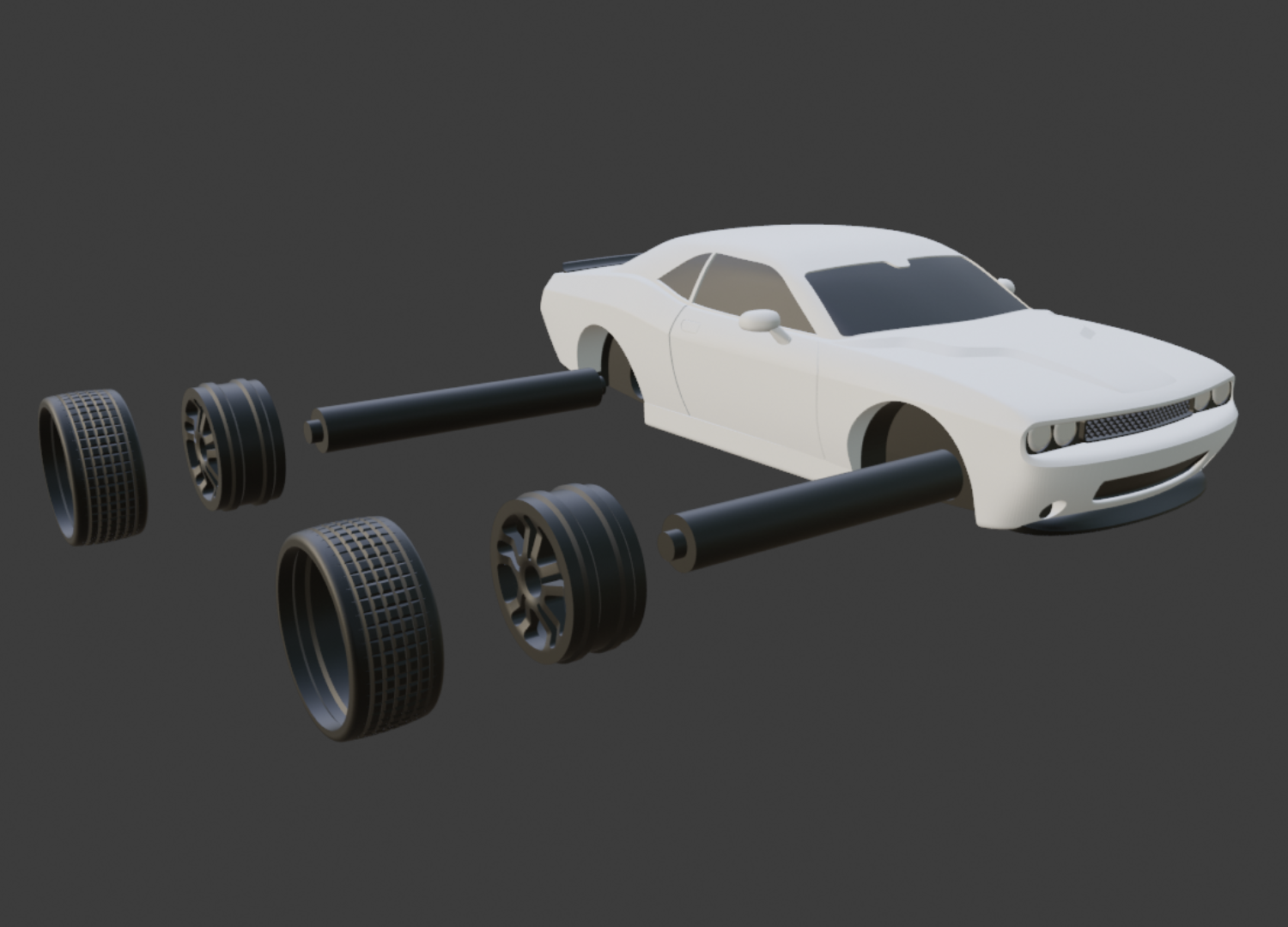 Dodge Challenger by Acro17 | Download free STL model | Printables.com