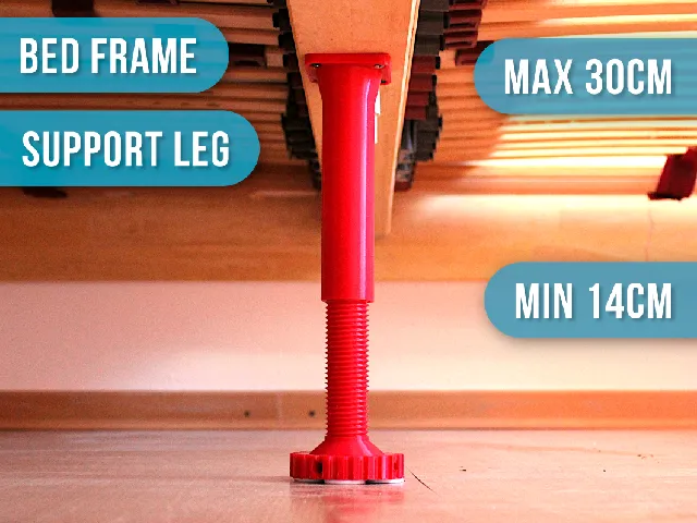 Bed Frame Leg | Telescopic Beam Support Foot | 14 to 30cm Height