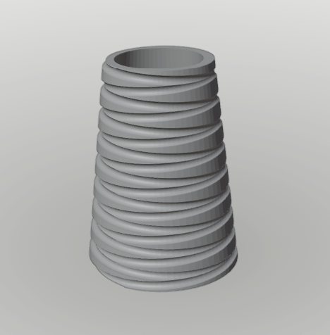 Double Spiraling Vase