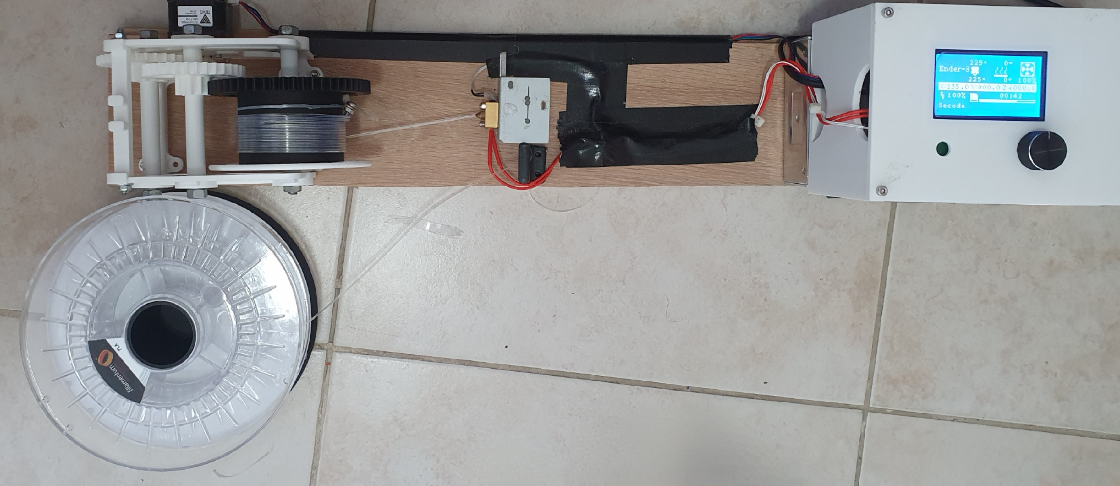 PET bottle to PET filament