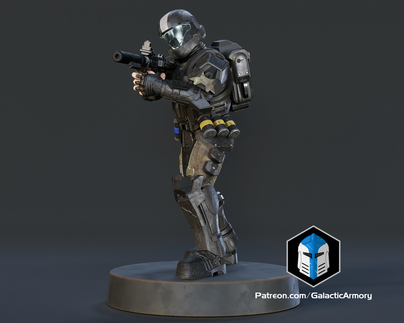 Halo ODST Rookie Miniature by Galactic Armory | Download free STL model ...