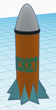 Miniatura 4 do modelo 3D Extremely Simple Rocket