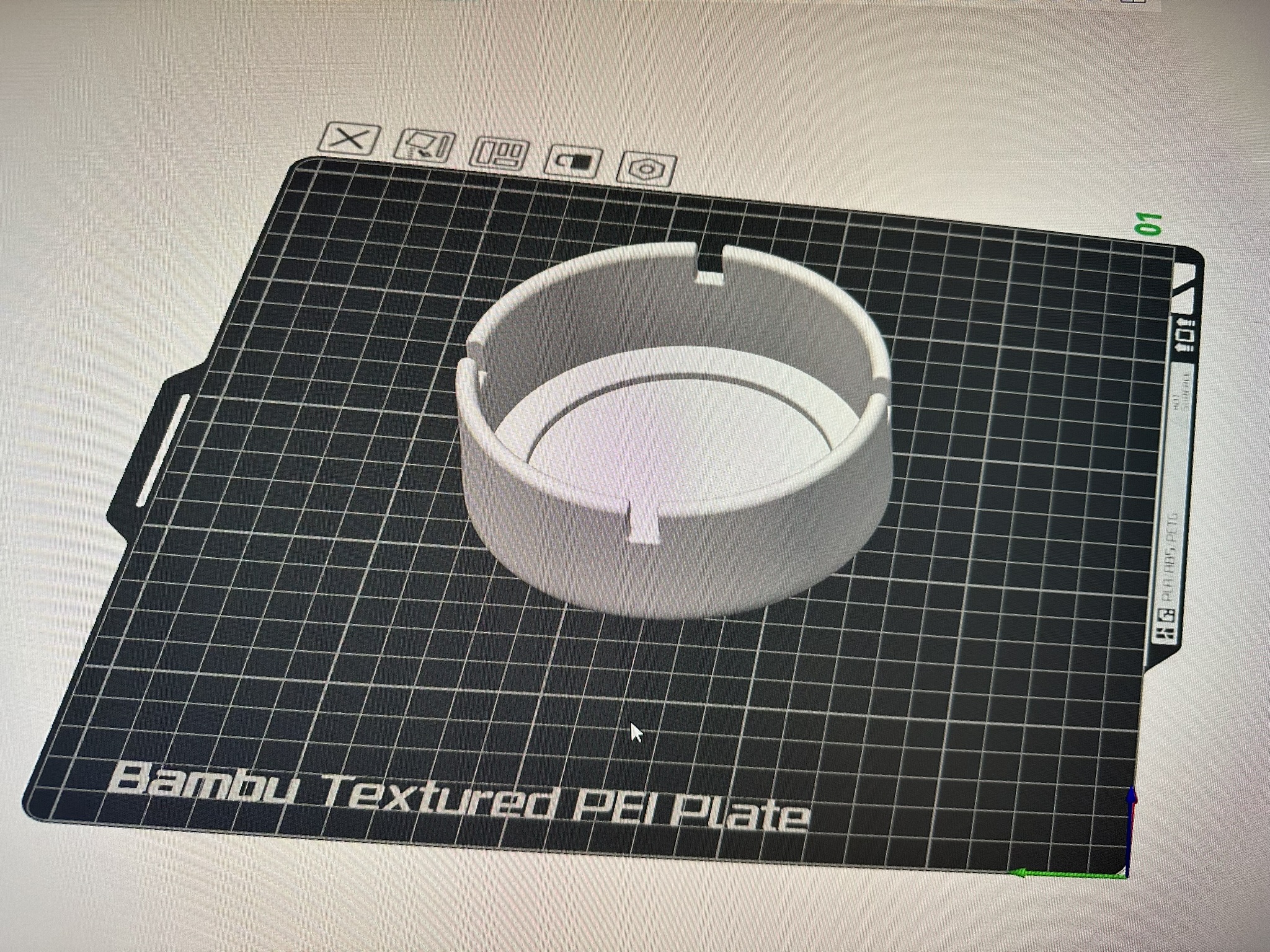 Miniatura 4 do modelo 3D Aschenbecher mit Logo