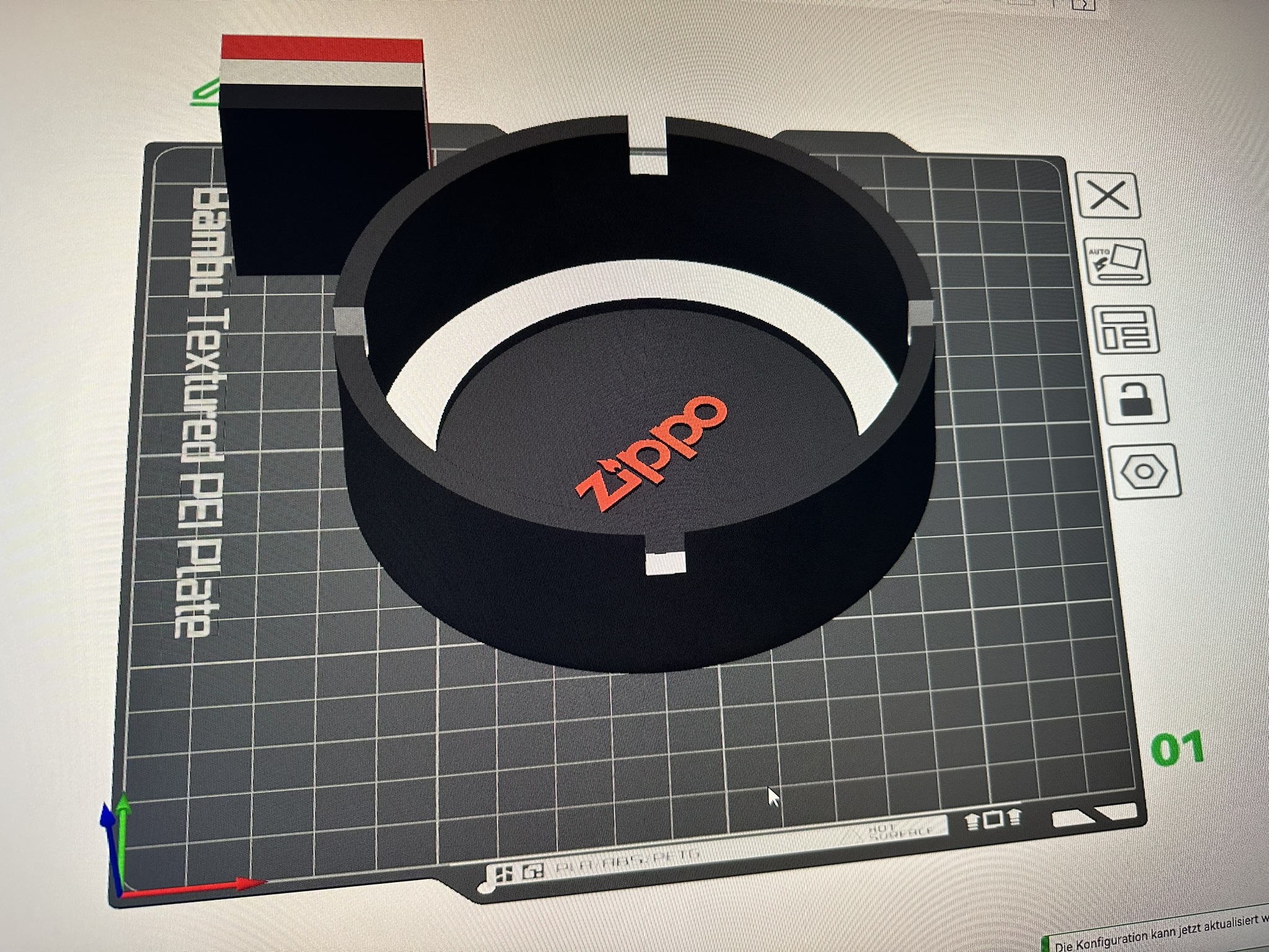 Miniatura 3 do modelo 3D Aschenbecher mit Logo